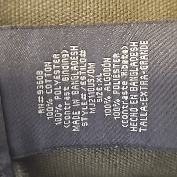 matty m army style cargo jacket long pockets zipper front cargo army style green - Picture 15 of 15